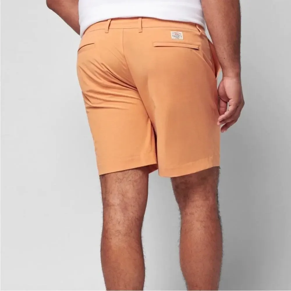 Faherty All Day Short in Orange Size 30 9” Inseam